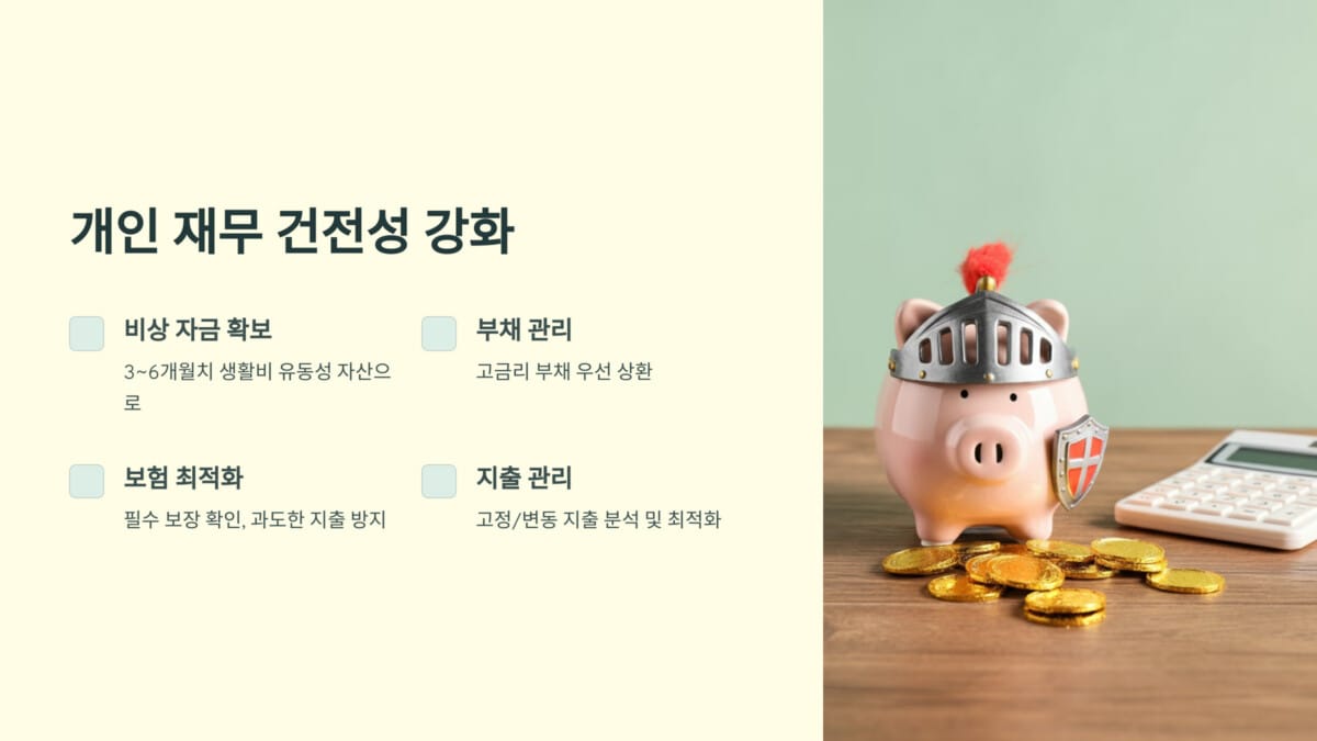 개인 재무 건정성 강화