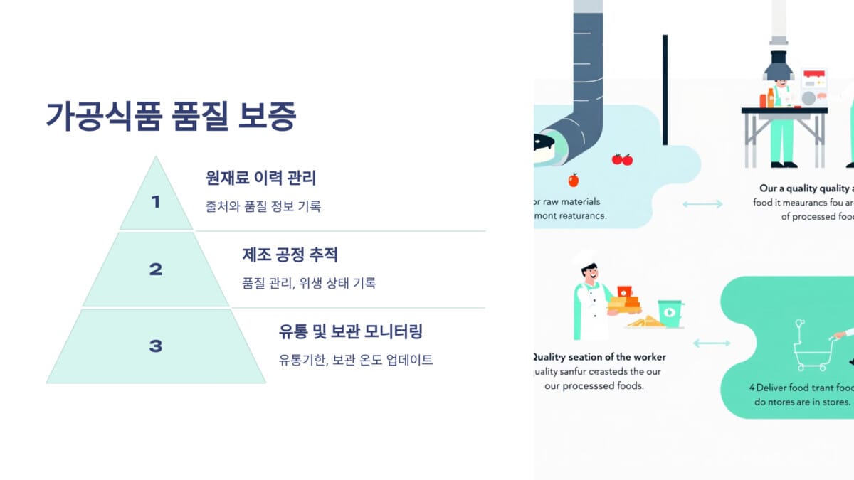 가공식품 품질 보증