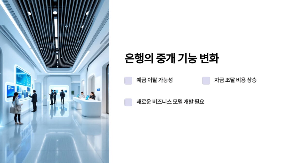 은행의 중개 기능 변화