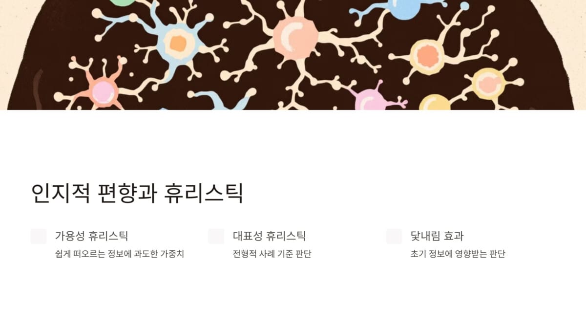 인지적 편향과 휴리스틱