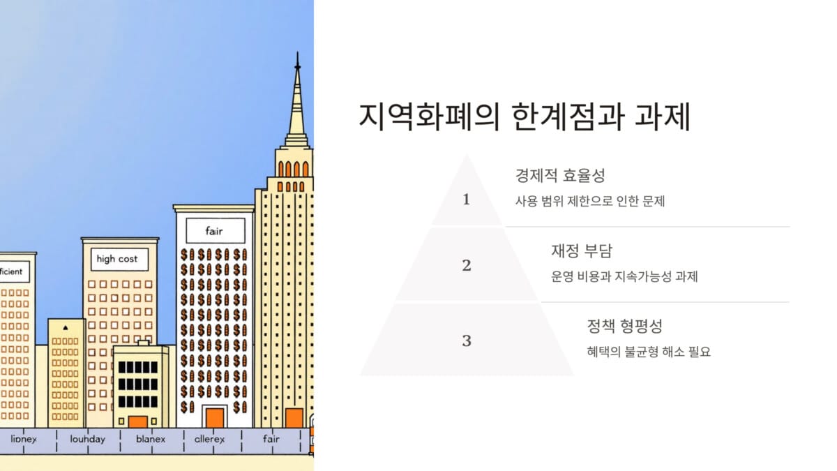 지역화폐의 한계점과 과제