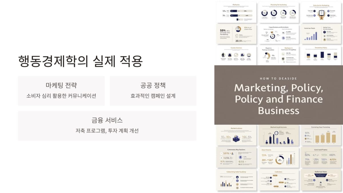 행동경제학의 실제 적용