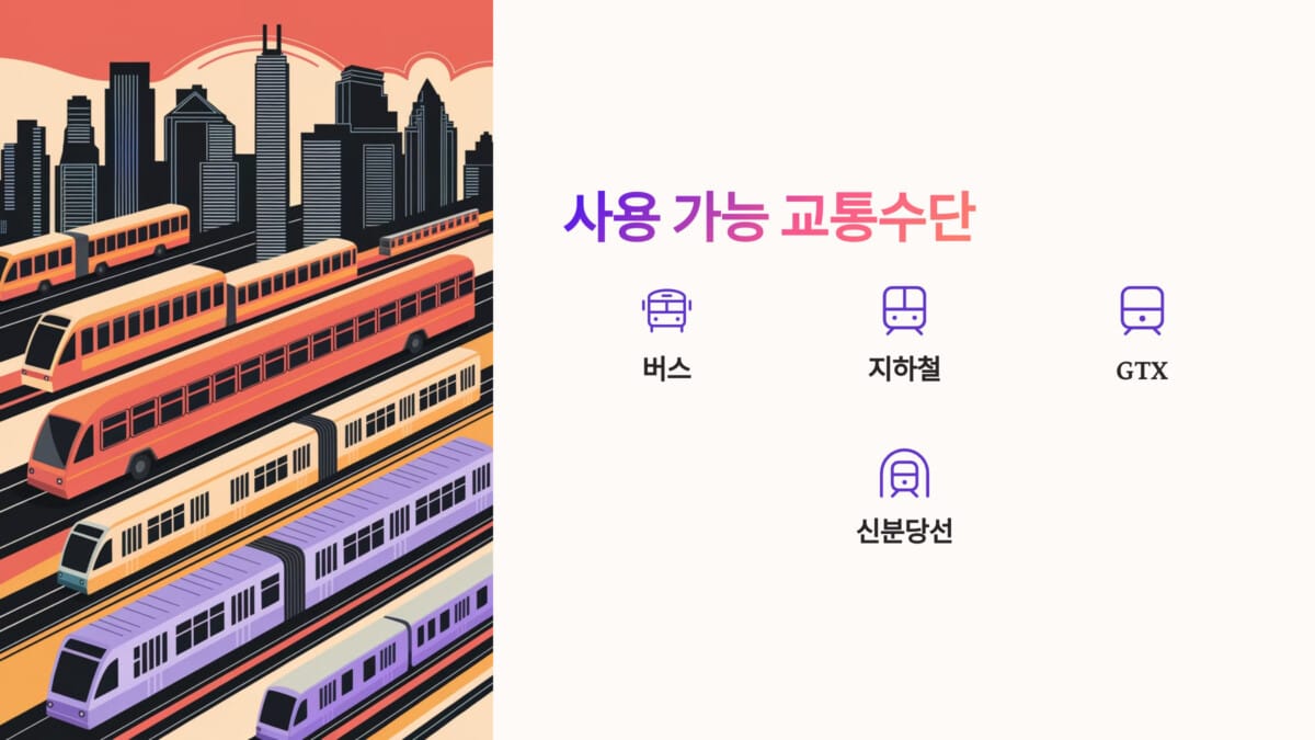 K패스카드 사용 가능 교통수단